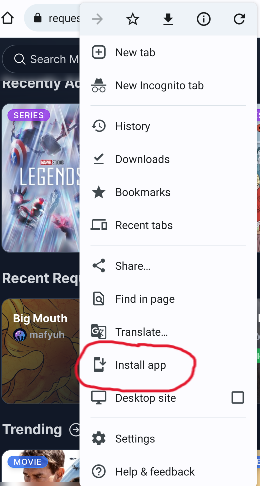 Android app install